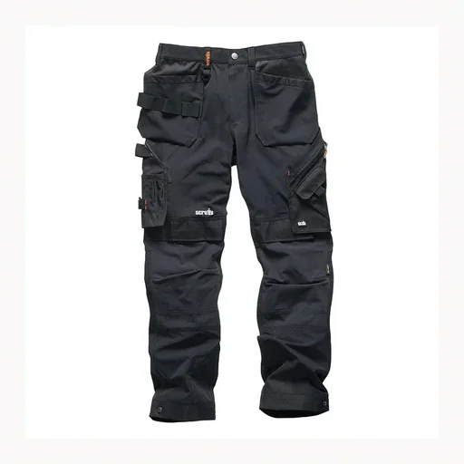 "Pro Flex Plus work trousers, black 30R image"
