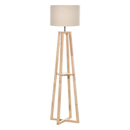 "Floor lamp floor lamp with shelf pedal switch modern and concise for living room bedroom office metal linen rubber image"