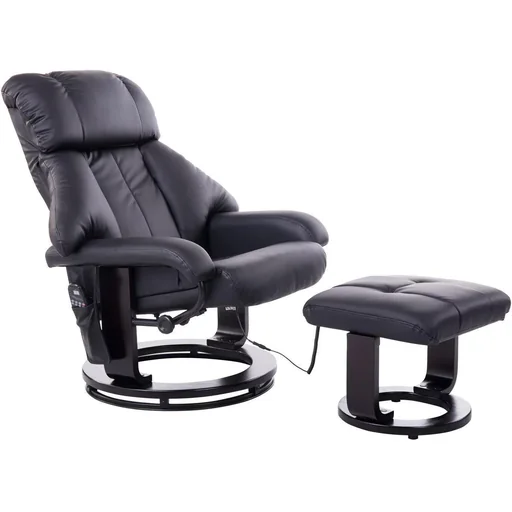"TV armchair and stool with massage and heating function image"