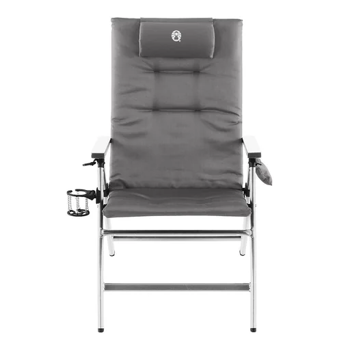 "5 Position Padded Aluminium Camping Chair with Integrated Cup Holder and Padded Backrest, Max 120 kg image"