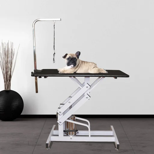 "Hydraulic trimming table including bracket image"