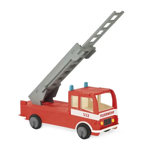 "Wooden construction kit "Fire engine", 17.5 x 7.5 x 31 cm image"
