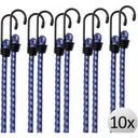 Quick tie with spider hook 30 cm x 8 mm diameter - blue - 10 pieces