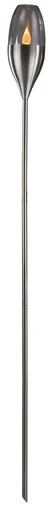 "Stainless steel solar garden torch image"
