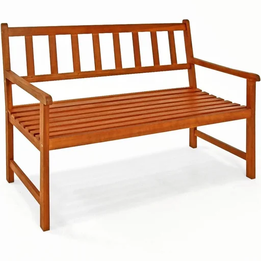 "Kensington acacia wood garden bench 120x90x50-58cm image"