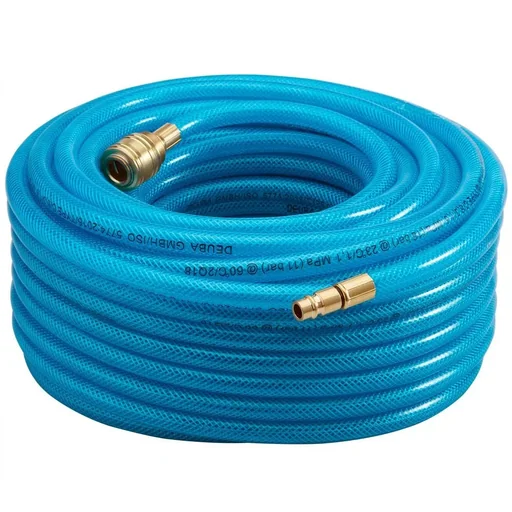 "Compressed air hose 30 m with quick coupling and plug image"
