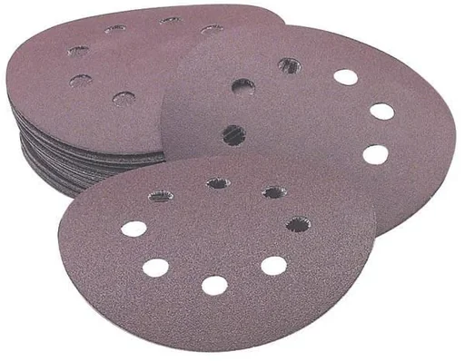 "Adhesive sanding discs set, 25 pieces, assorted, 125 mm image"