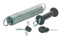 Gate set for pasture fences, extendable up to 5 m