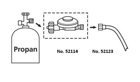 "Reduced pressure valve 2.5 bar, not adjustable image"