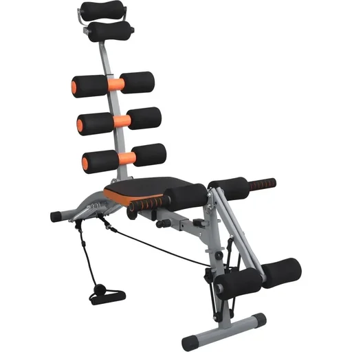 "L-shaped abdominal trainer with elastic cords image"