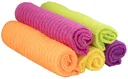 Microfiber cloths set of 5, color-sorted