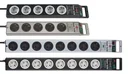 Super-Solid 8-way power strip with 13500 A surge protection, black/grey