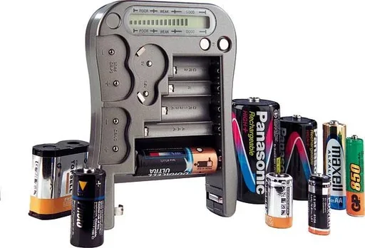 "Battery tester with LCD display image"