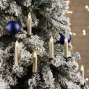 LED Christmas candles wireless with remote control 10er, IN/OUT
