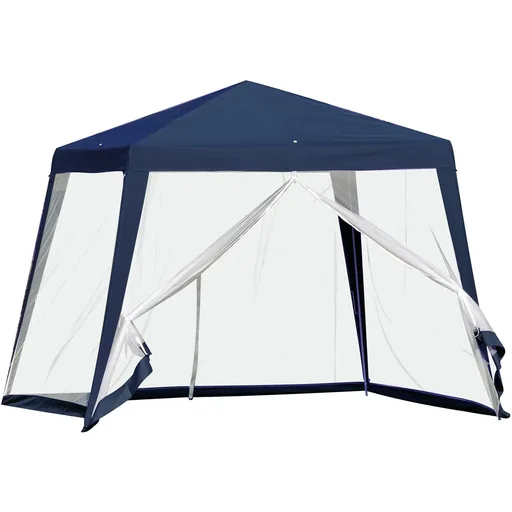 "gazebo with mosquito net beige image"