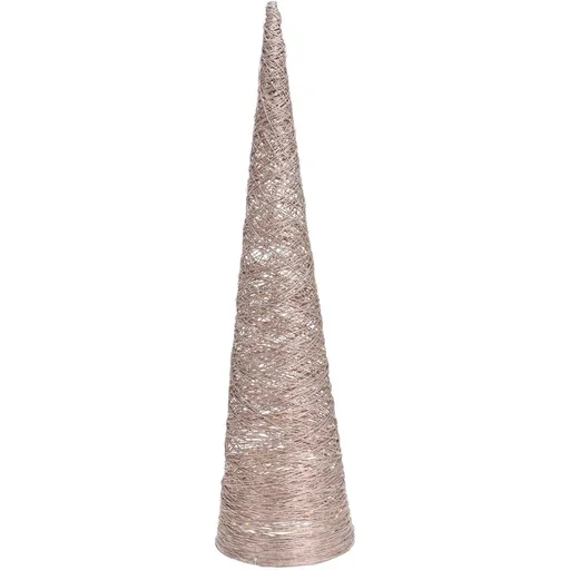 "Decorative light cone - Pyramid 40 LED - H80cm - Gold image"