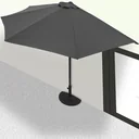 Parasol anthracite UV protection 50+ - without stand