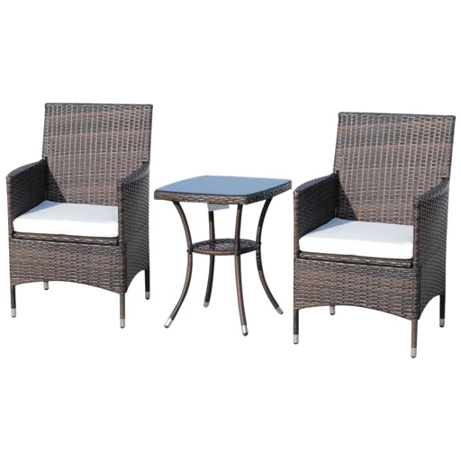 "Rattan seating group as a 3-piece set image"