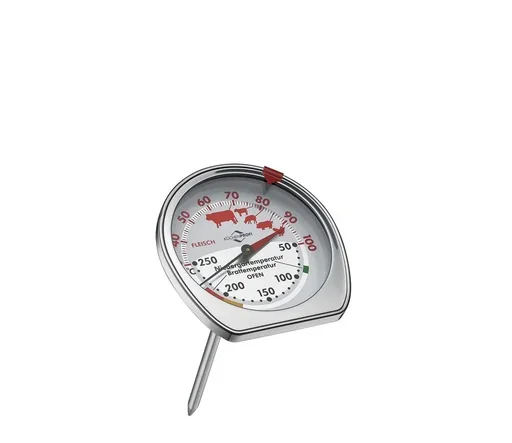"BBQ, roast and oven thermometer stainless steel image"