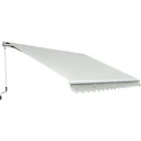 Aluminum articulated arm awning for wall mounting