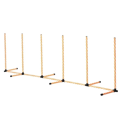 "Dog Slalom Poles Agility Training for Pets Dog Training Set Including with Oxford Bag Easy to carry Polyester image"