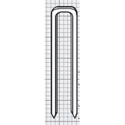 "12 mm tacker round staples, 1,000 pieces for cables image"