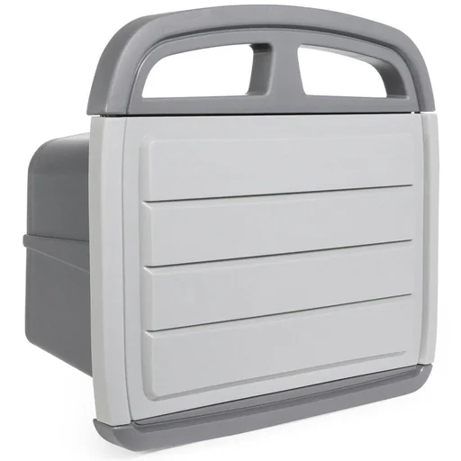 "Wall hose holder with storage compartment image"