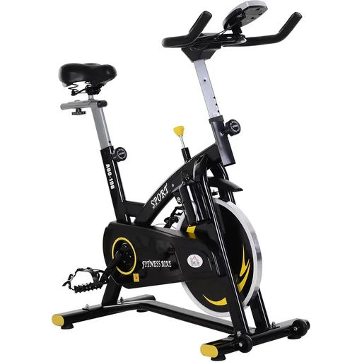 "Bicycle trainer with infinitely variable resistance, exercise bike with 10KG flywheel, indoor cycling bike, fitness bike, height image"