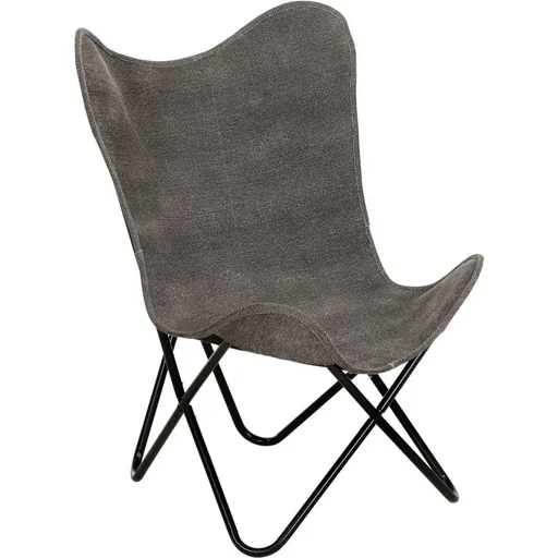 "Butterfly chair canvas anthracite image"