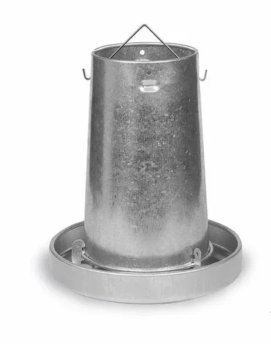 "Metal poultry feeder, capacity 10 kg image"
