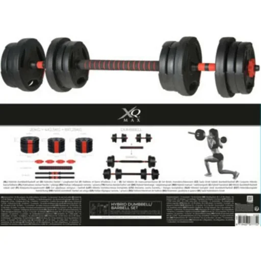 "20 kg dumbbell and barbell - 3 in 1 - adjustable image"