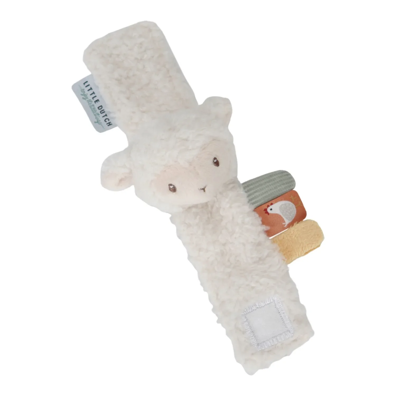 "Little Dutch Polsrammelaar Little Farm - Schaap, rammelarmband met grijpelementen image"
