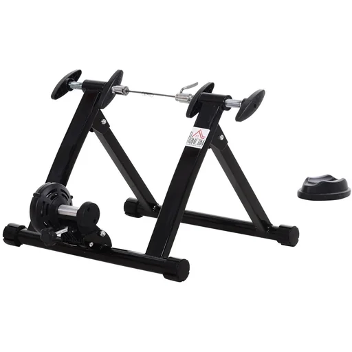 "Roller trainer with magnetic brake black image"
