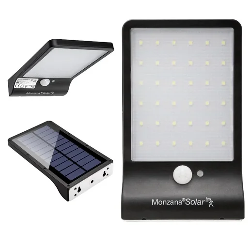 "Solar wall light with motion detector image"