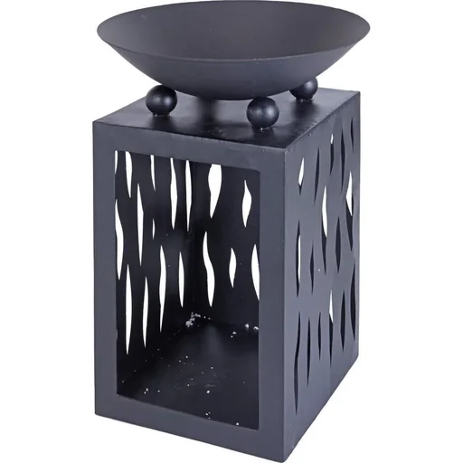 "Pro Garden Fire Bowl - with Storage Compartment for Firewood - Metal - 45 cm - Black image"