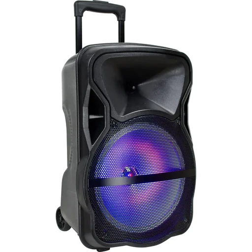 "VT-6315 Mobile battery-powered speaker with Bluetooth, 1 wireless microphone, 1 wired microphone and LE image"