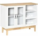 Wine cabinet with glass door wine rack
