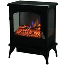 Freestanding fireplace with flame effect