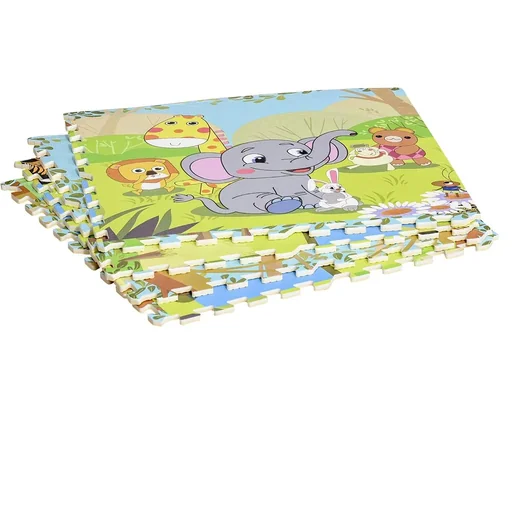 "Puzzle mat for babies children play mat children's play carpet foldable EVA foam candy pattern 61.5 x 61.5 cm image"