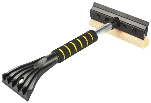 "Window cleaner and ice scraper 2-in-1 - 40x20 cm black image"