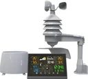 Radio weather station with precipitation, air pressure and wind speed measurement
