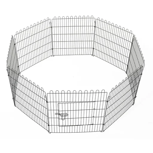 "Dog puppy grid free-range enclosure outdoor enclosure puppy run 71x76cm image"