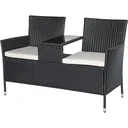 Polyrattan garden bench