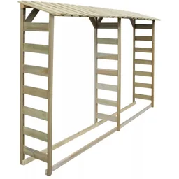 Brandhoutopslag dubbel 300x44x176 cm grenen geïmpregneerd