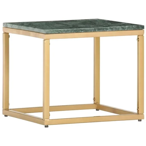"Coffee table 40x40x35 cm real stone with marble structure green image"
