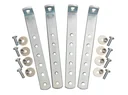 Mounting kit for underfloor boxes