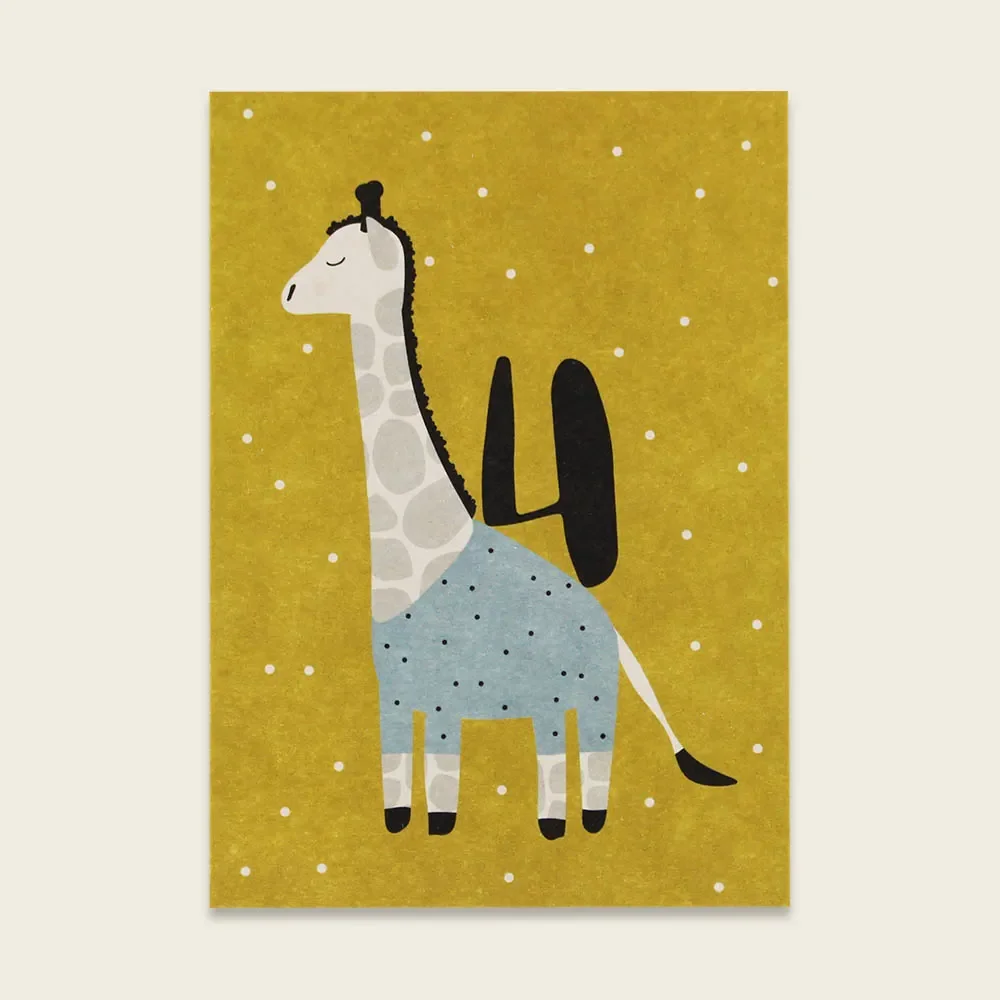 "Ava & Yves ansichtkaart giraffe "4 image"