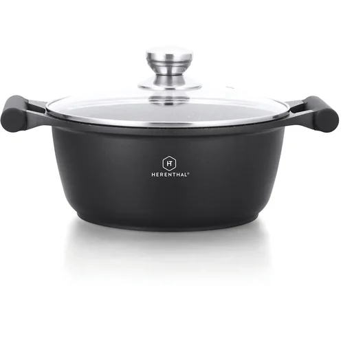 "Herenthal sauté pan - marble coating - with glass lid - 30cm image"