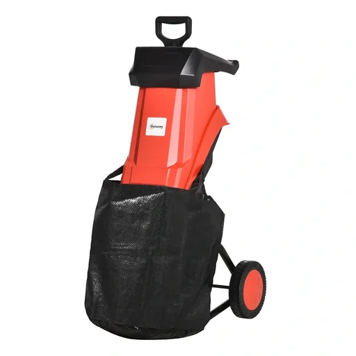 "Electric garden shredder roller shredder including garden waste bag powerful 2500 Watt branch thickness up to 40 mm 230-240V quiet robust image"
