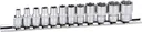 1/4" socket wrench set 4 - 13 mm, 12 pieces